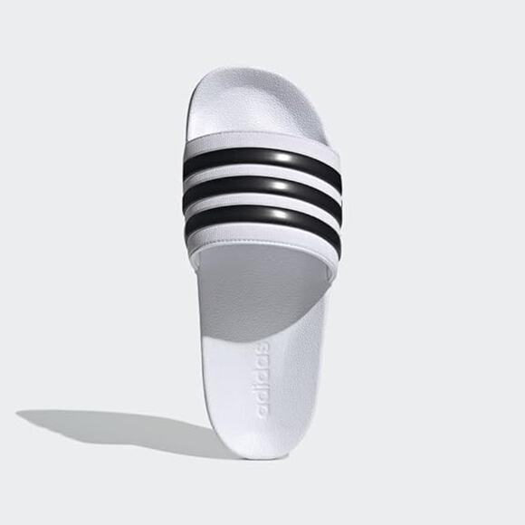 NWT Adidas Men\'s Adilette Comfort Slide Sandals,Black/White-Size 8 main image 5